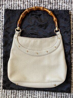 Gucci Bamboo Anita Handbag in Ivory